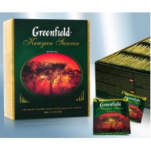Чай черный Kenian sunrise Гринфилд 100 пакетов